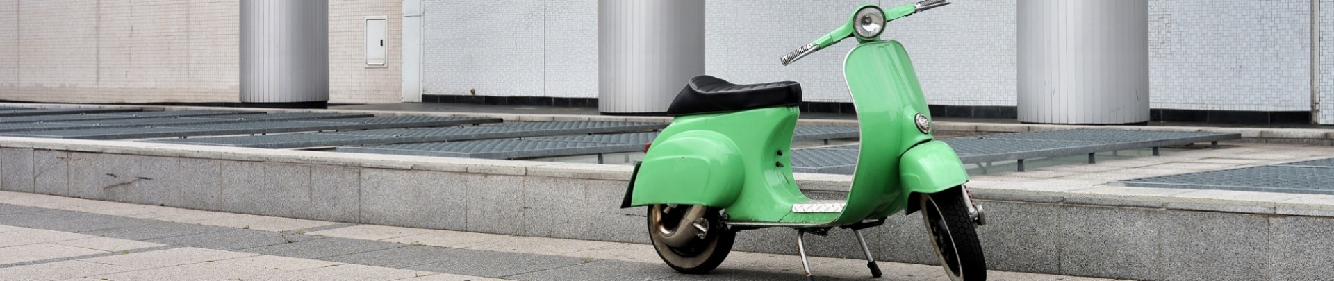 Groene scooter